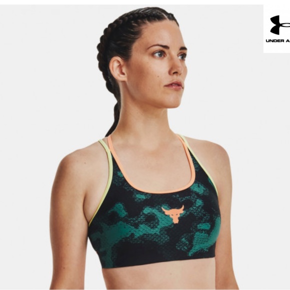 Under Armour Project Rock Crossback Family Women's Sports Bra Medium NWT - Picture 3 of 4